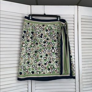 Vintage Talbots 100% silk tie skirt.  16P